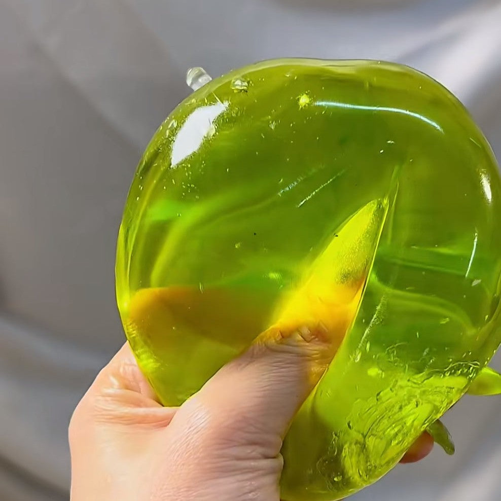 Crystal Green Apple - Zero bounce-back Squish Fidget Toy