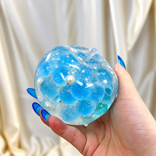 Blue Hard Candy Apple Vaseline Squishy