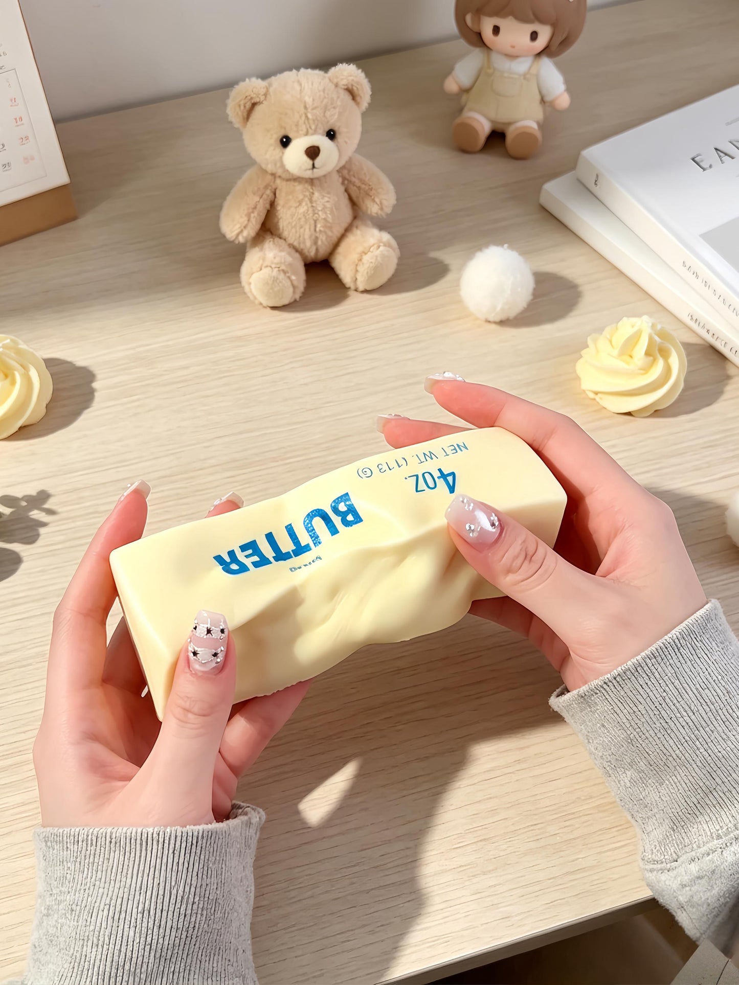 Butter Stick Squishy Toy - Stress Relief Fidget Toy