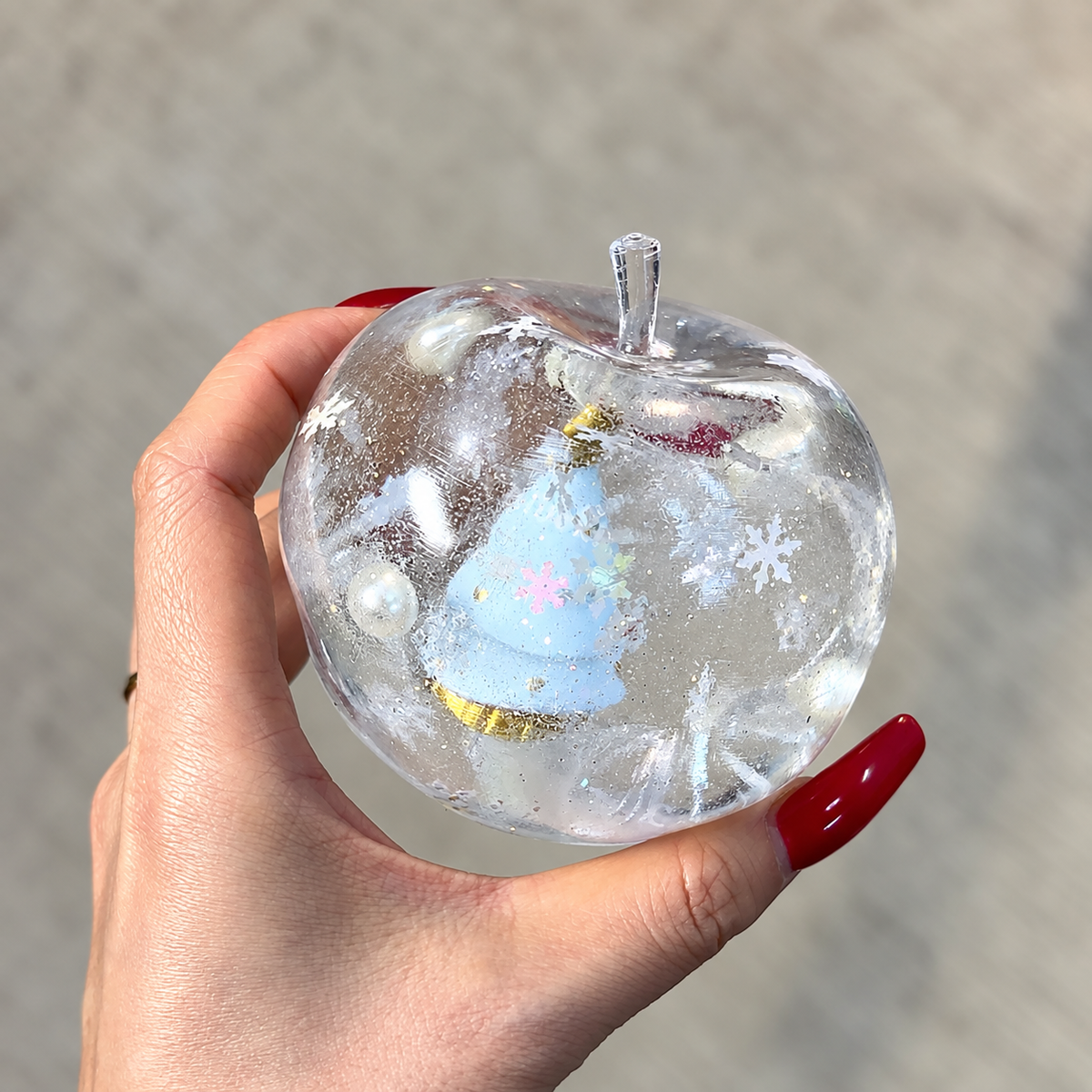 Christmas Snowflake Apple Vaseline Squishy