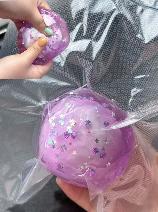 Crackle Grape Squishy – Stress Relief Toy