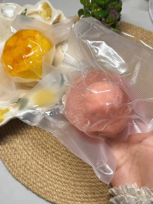 Crackle Peach Slush Squishy – Stress Relief Toy