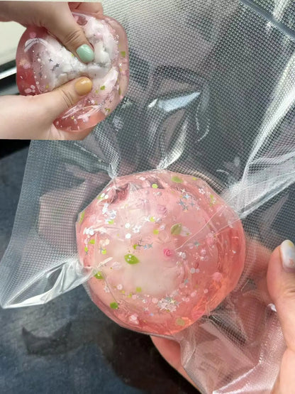 Crackle Spring Sakura Squishy – Stress Relief Toy