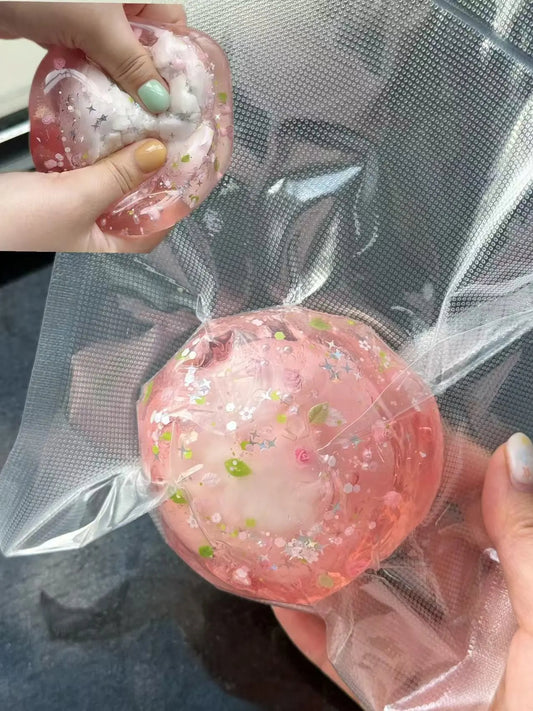 Crackle Spring Sakura Squishy – Stress Relief Toy