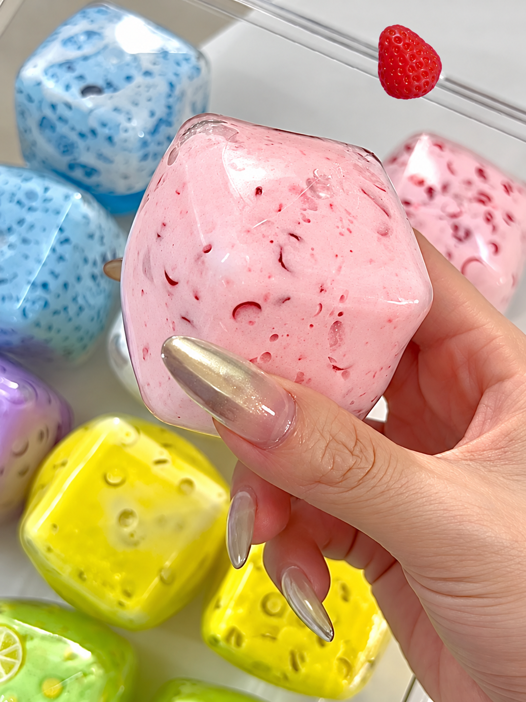 Creamy Yogurt Cube Squishy