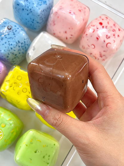 Creamy Yogurt Cube Squishy