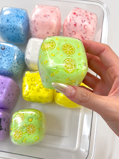 Creamy Yogurt Cube Squishy
