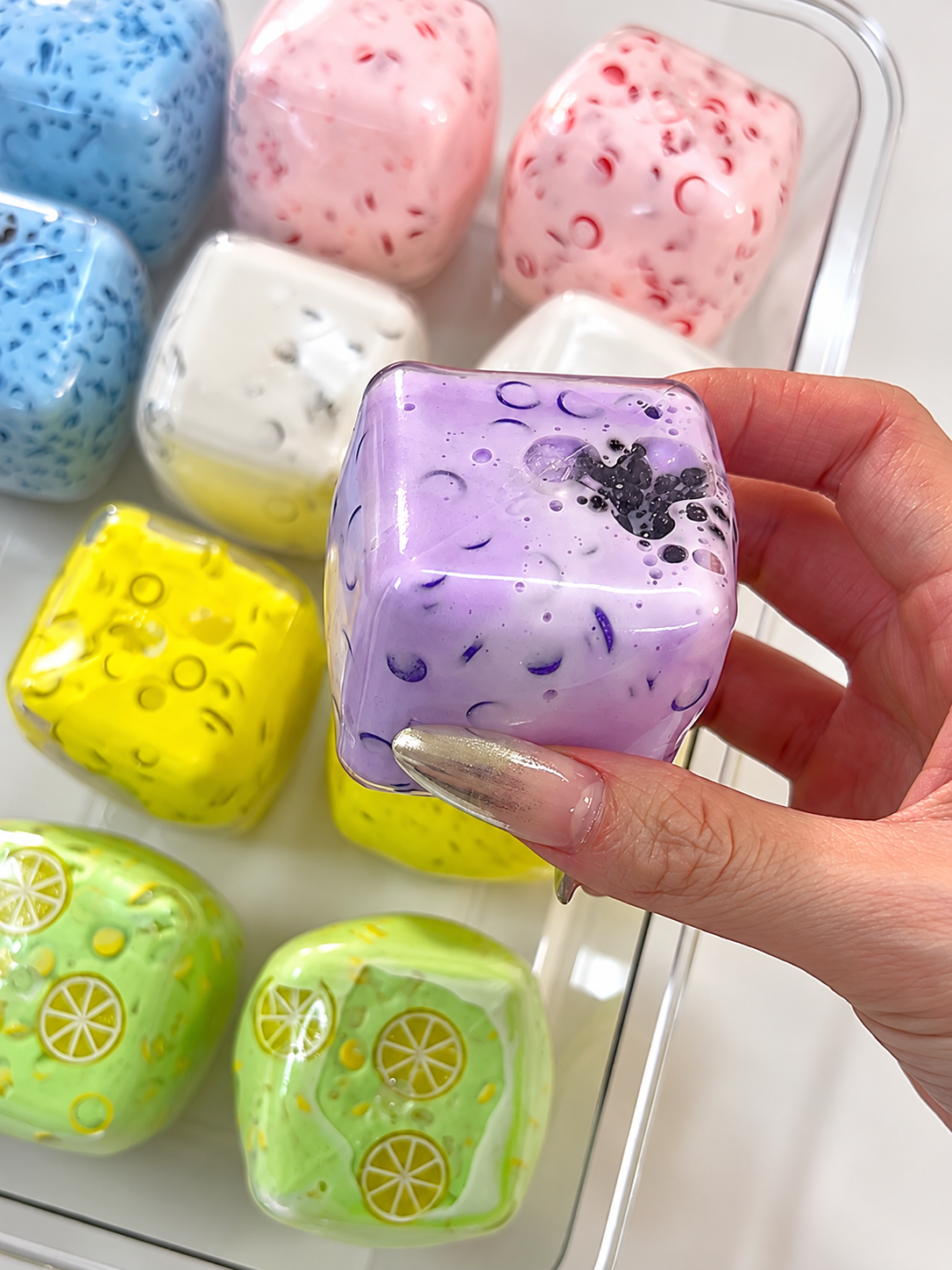 Creamy Yogurt Cube Squishy