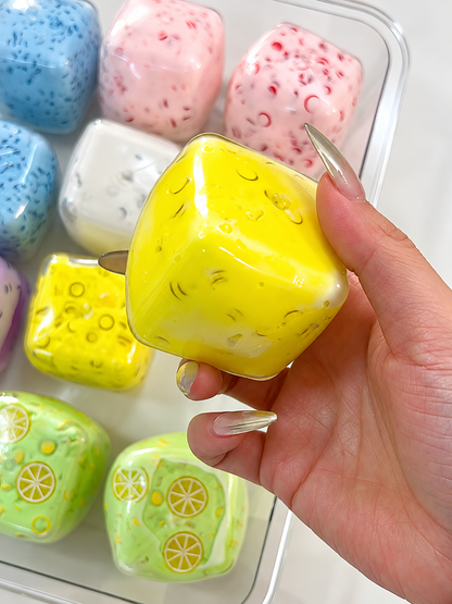 Creamy Yogurt Cube Squishy