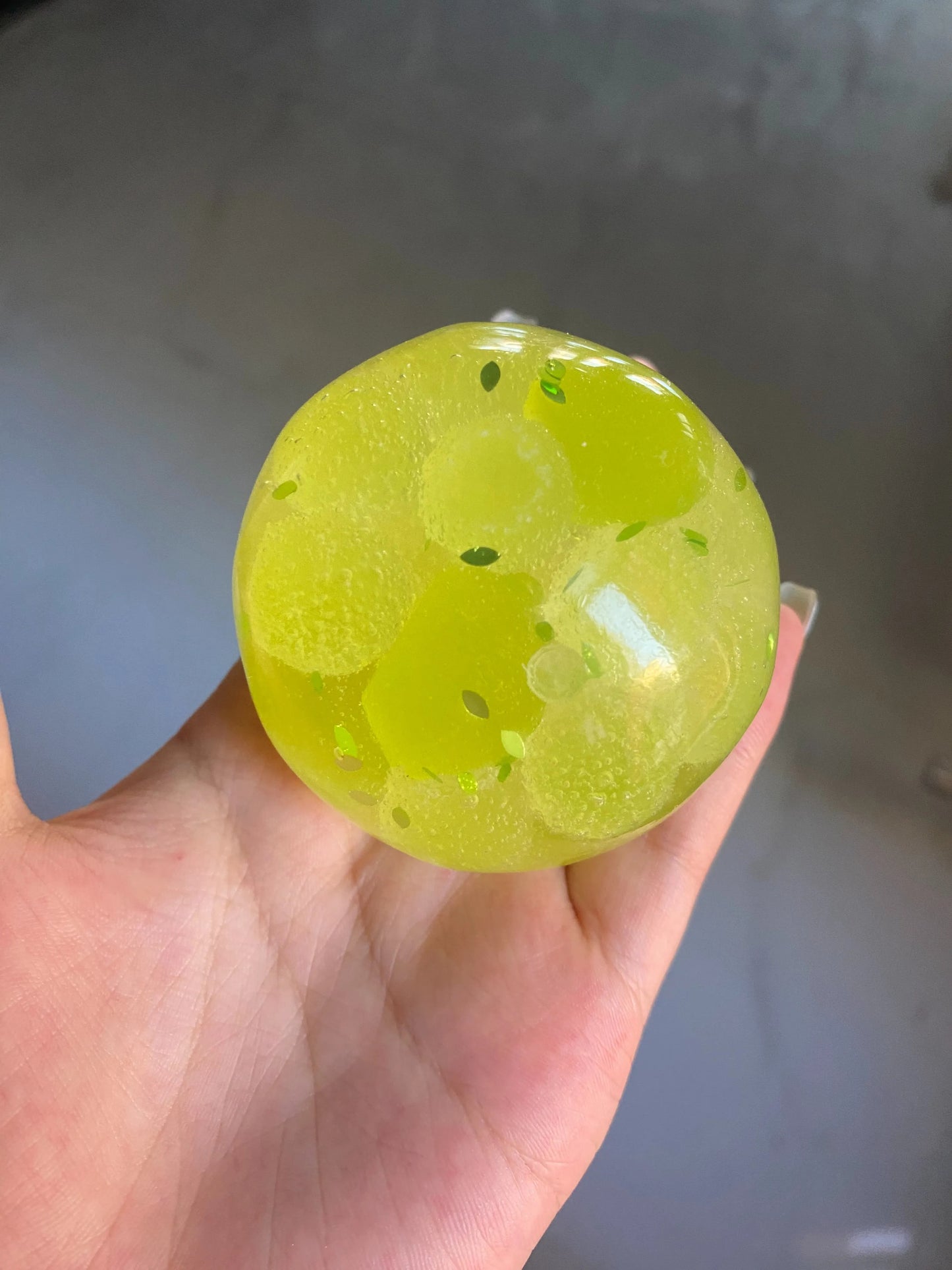 Crystal Grape Sugar Crunch Squishy – Stress Relief Toy