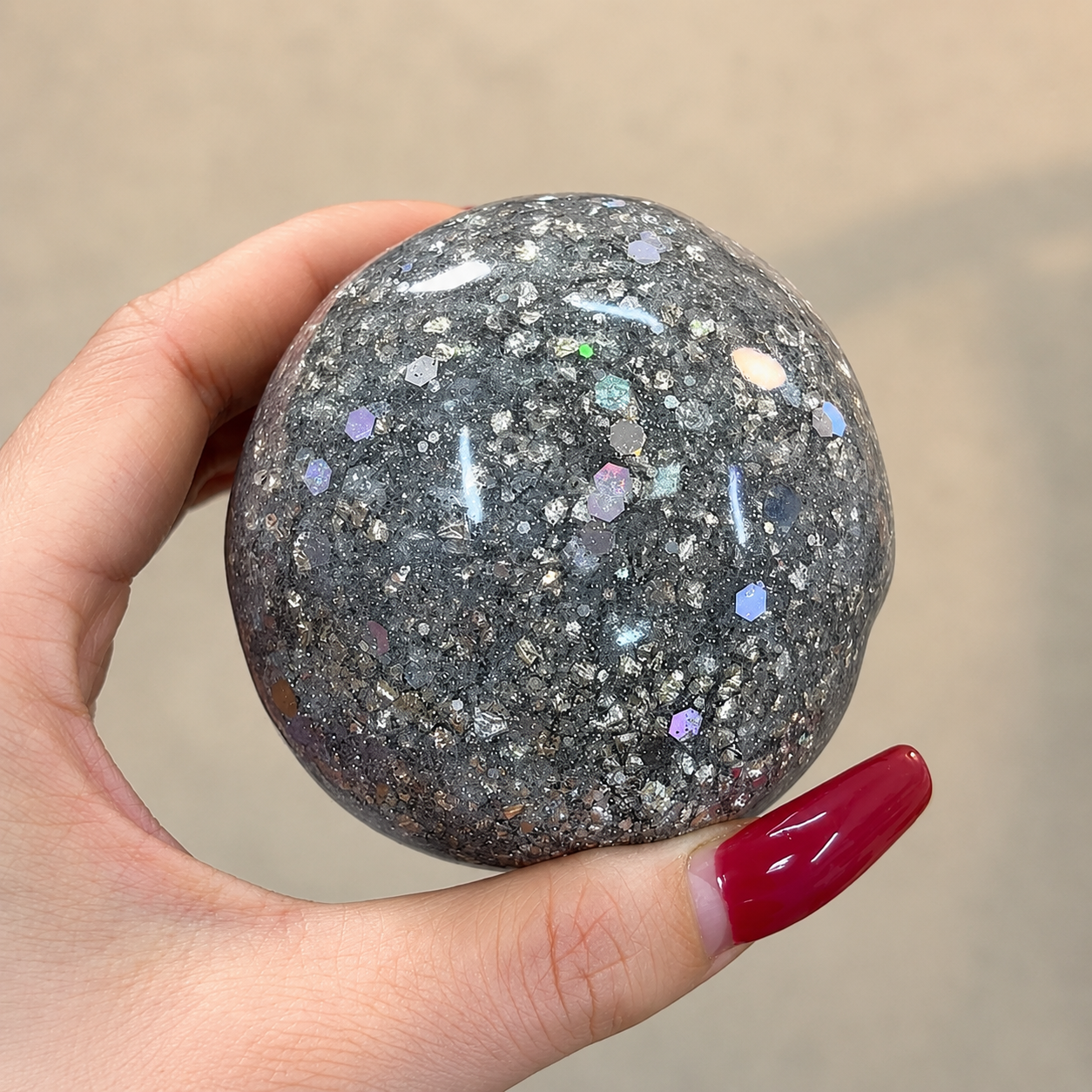 Disco Slush Squishy Ball – Zero Bounce-back Stress Relief Toy