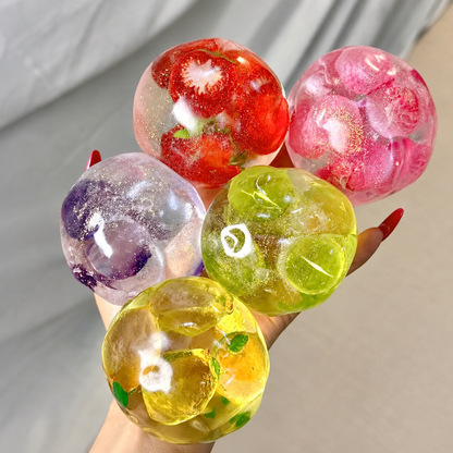 Glass Fruit Series Squishy