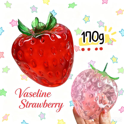Handmade Strawberry Squishy - Thin Skin Vaseline Stress Relief Toy