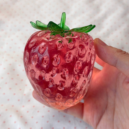 Handmade Strawberry Squishy - Thin Skin Vaseline Stress Relief Toy