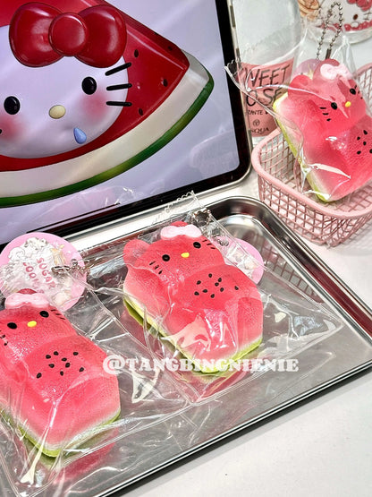 Watermelon Kitty Phone Squishy – Slow Rising Stress Relief Toy