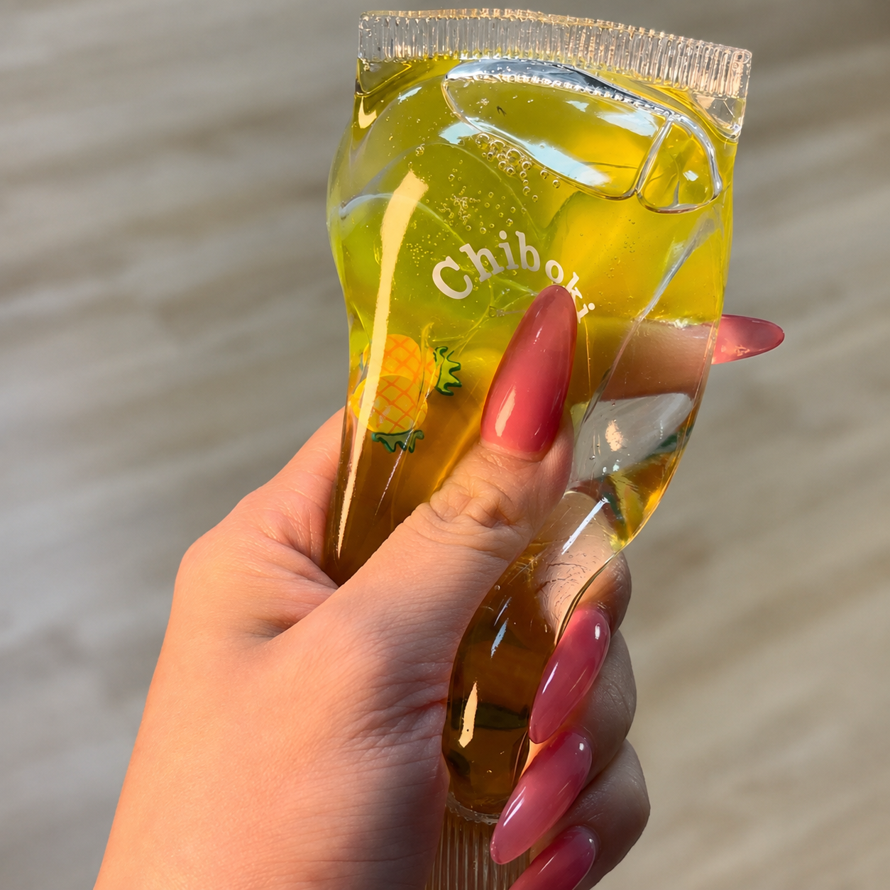 Pineapple Jelly Toothpaste Squishy – Layered Gel Stress Relief Toy