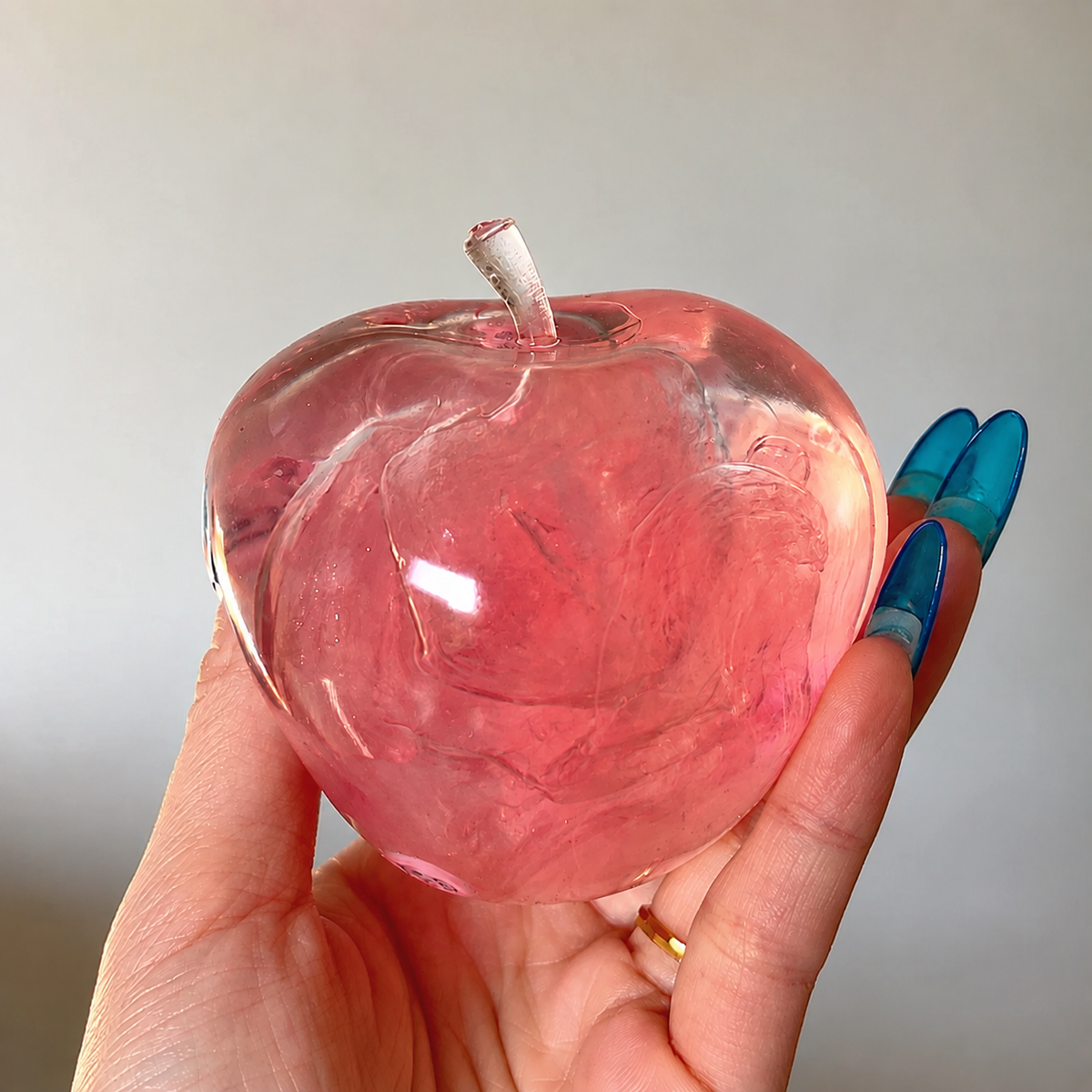 Pink Layered Gel Apple Squishy