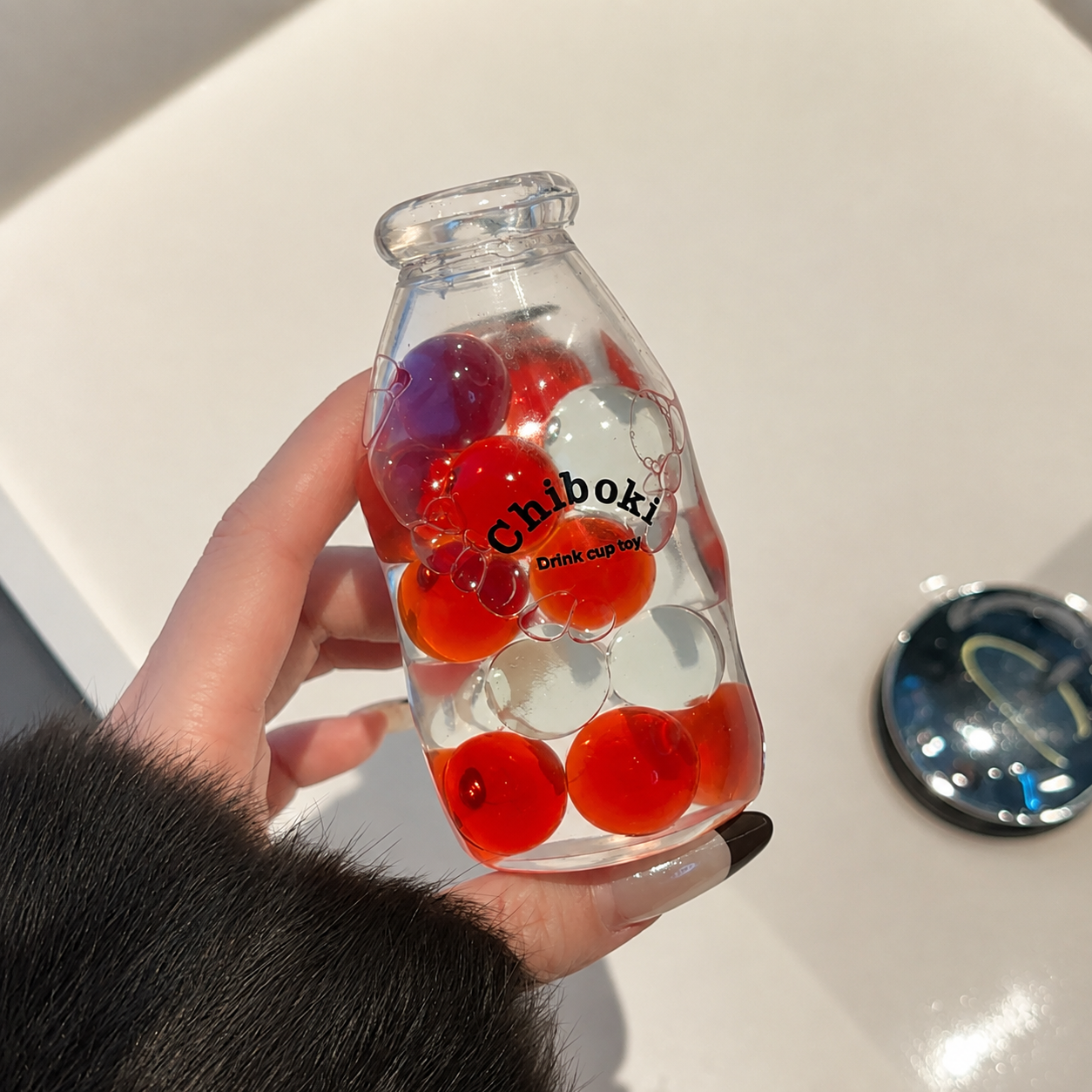 Ramune Bottle Squishy – Handmade Stress Relief Toy