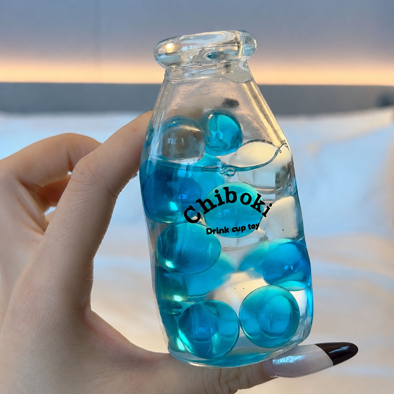 Ramune Bottle Squishy – Handmade Stress Relief Toy
