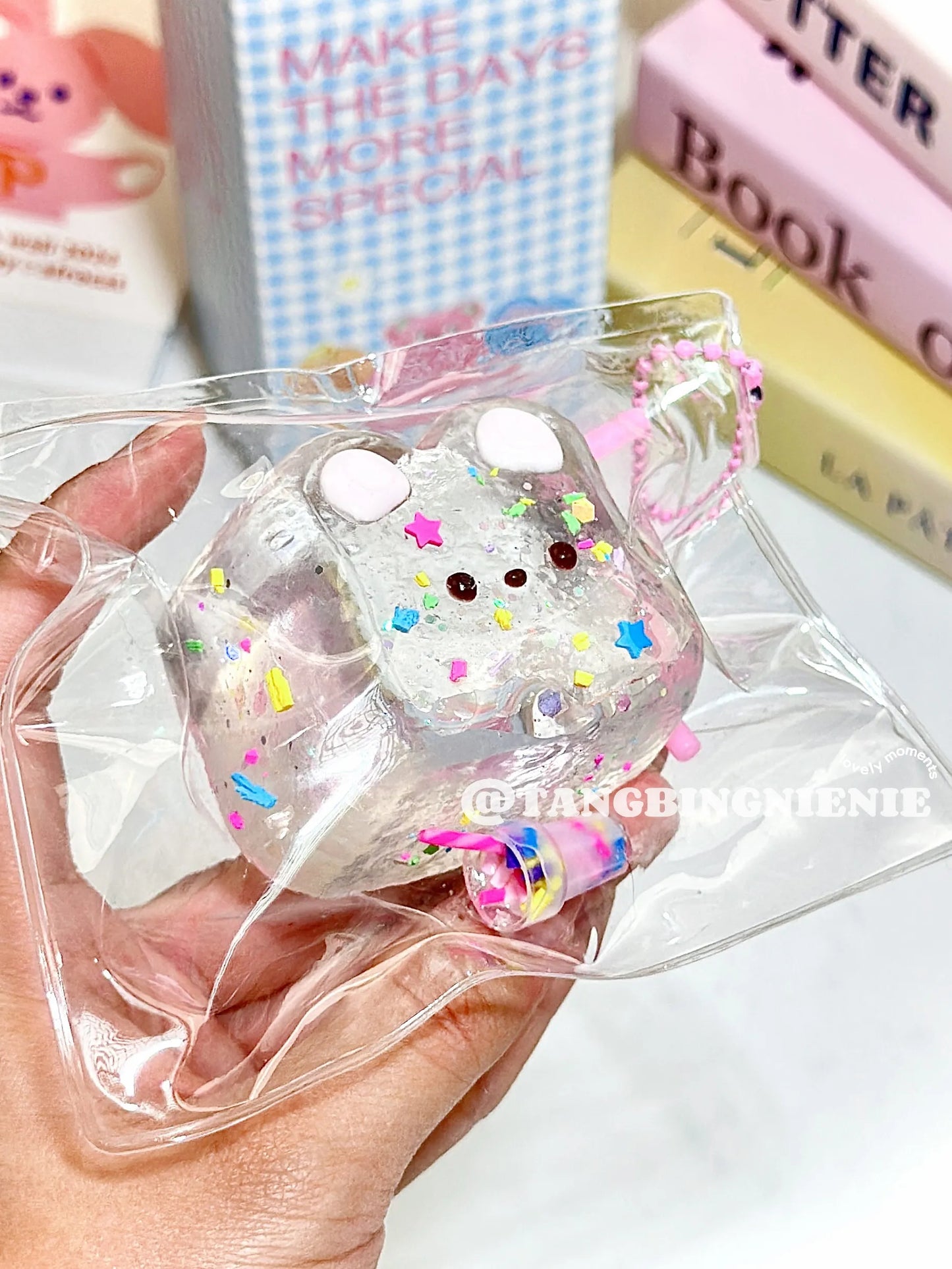 Transparent Bunny Squishy – Slow Rising Stress Relief Toy
