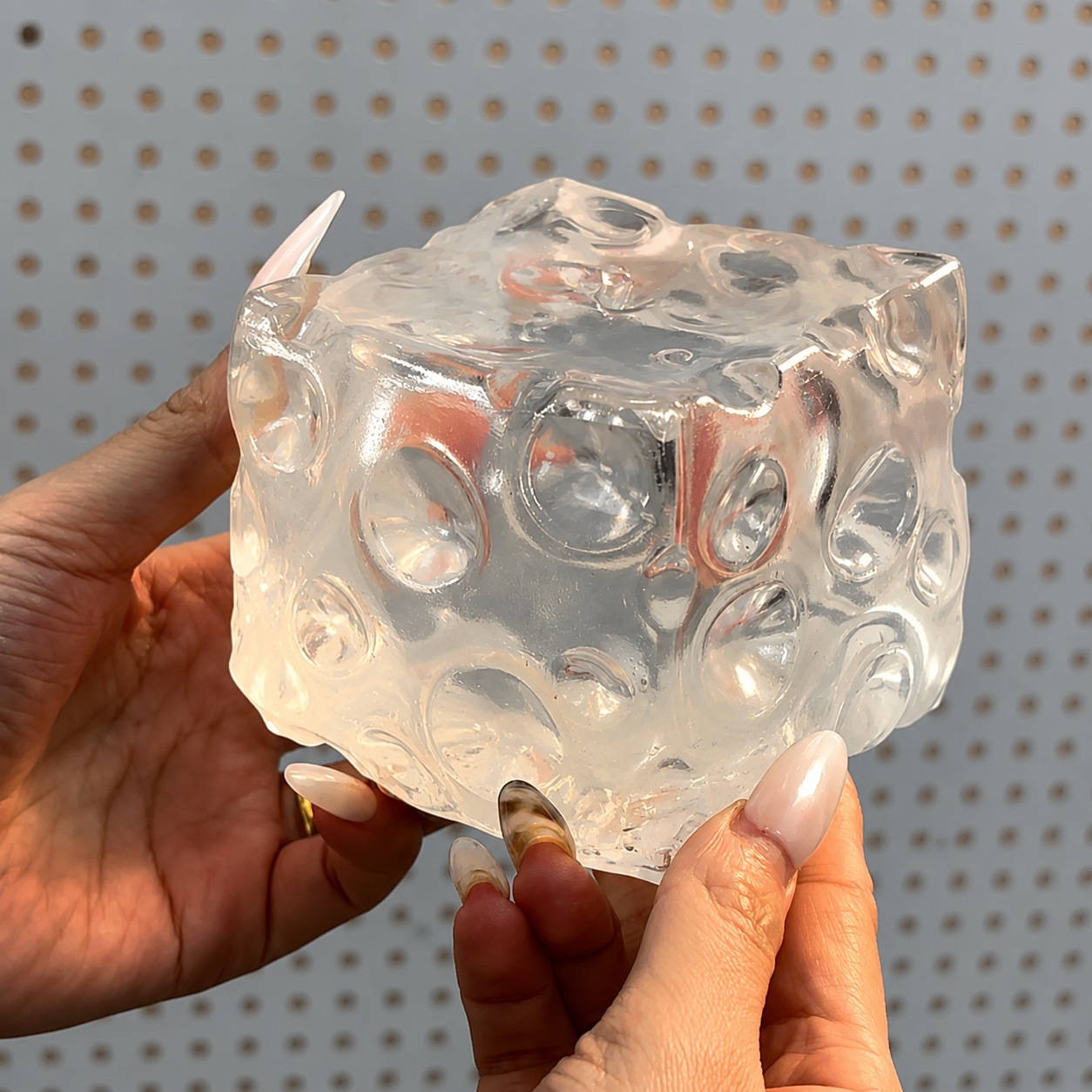 Transparent Jelly Cheese Squishy – Handmade Moldable Non-Rebounding Vaseline-Texture Squishy Ball