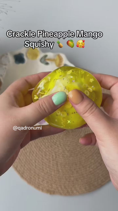 Crackle Pineapple Squishy – Stress Relief Toy