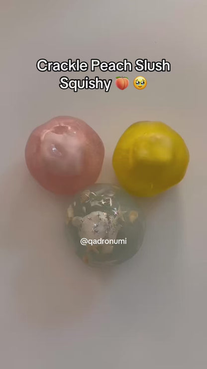 Crackle Peach Slush Squishy – Stress Relief Toy