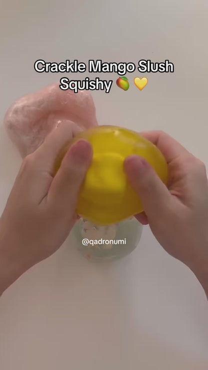 Crackle Mango Slush Squishy – Stress Relief Toy